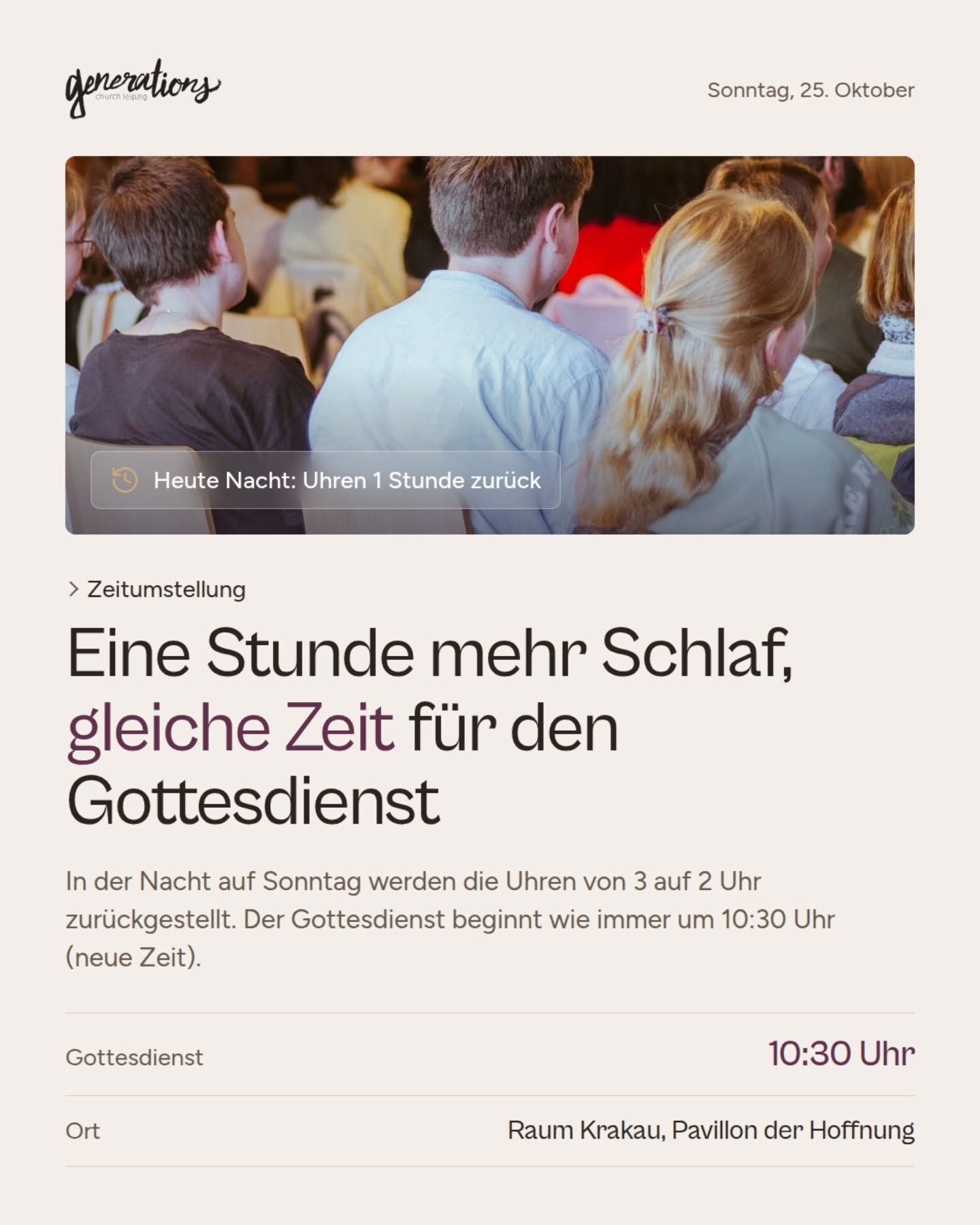 Instagram @generationschurchleipzig